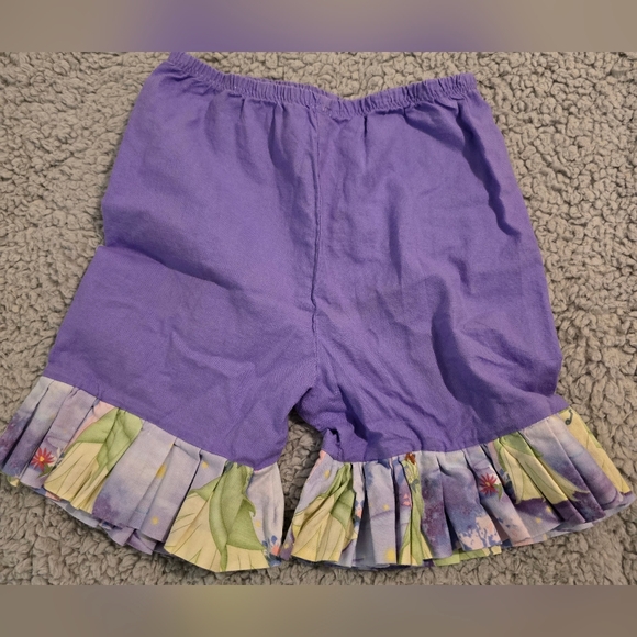 Handmade Princess Tiana shorts w/ ruffled edges. Lavender, girls size 2T/3T - Picture 2 of 2
